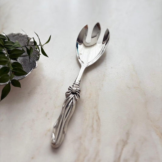 Argento Hane Baroque Essence Gümüş Kaplama Servis Çatalı - 26cm
