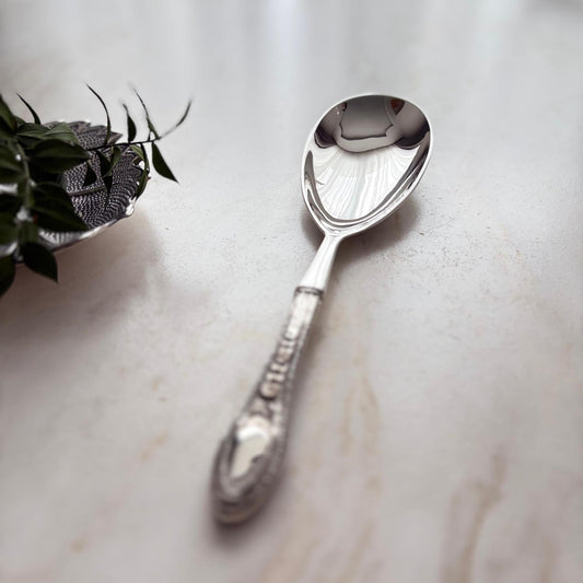 Argento Hane Heritage Classic Gümüş Kaplama Servis Kaşığı - 26cm