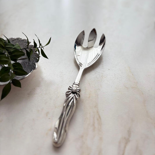 Argento Hane Baroque Essence Gümüş Kaplama Servis Çatalı - 26cm