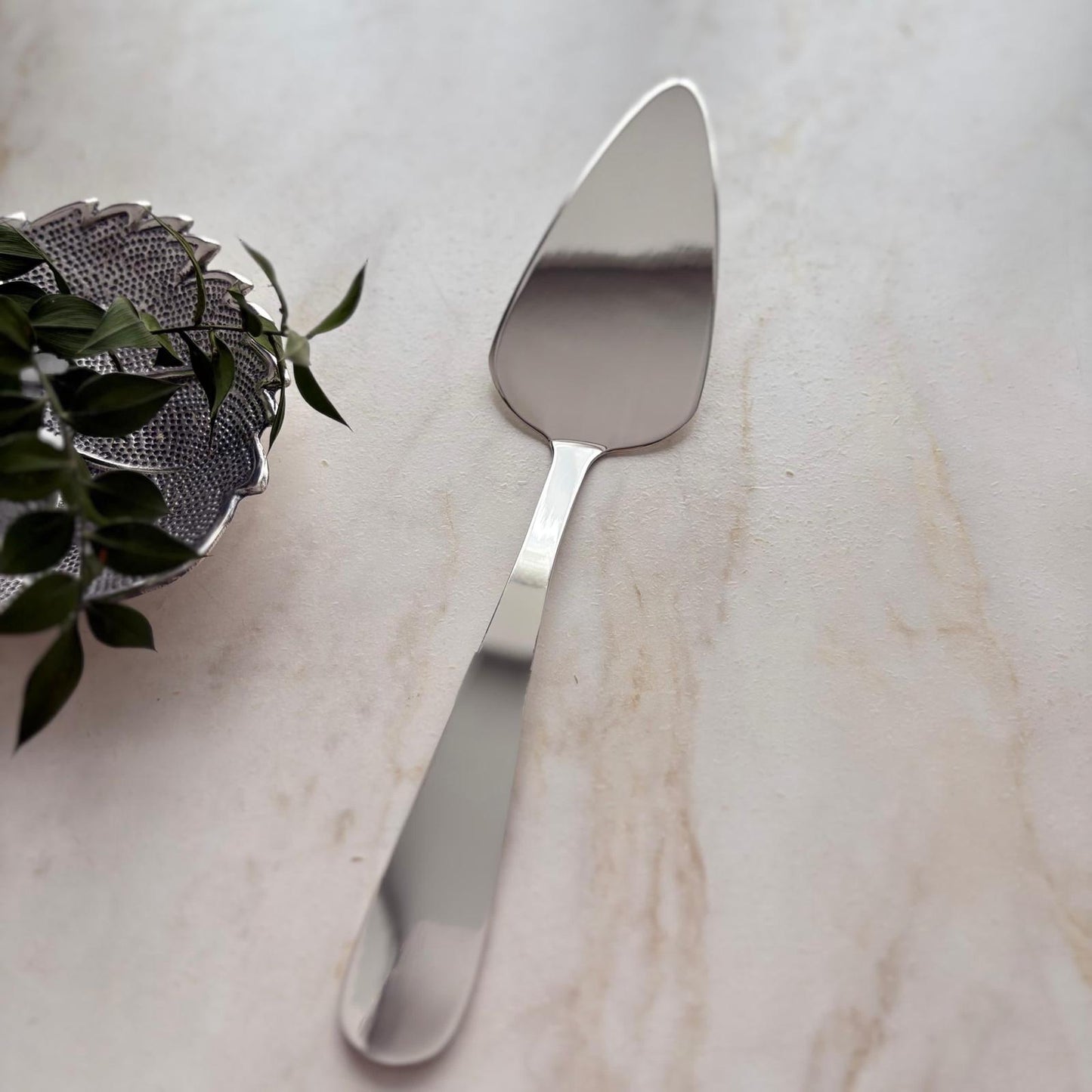 Argento Hane Heritage Desenli Gümüş Kaplama Servis Spatulası - 27cm