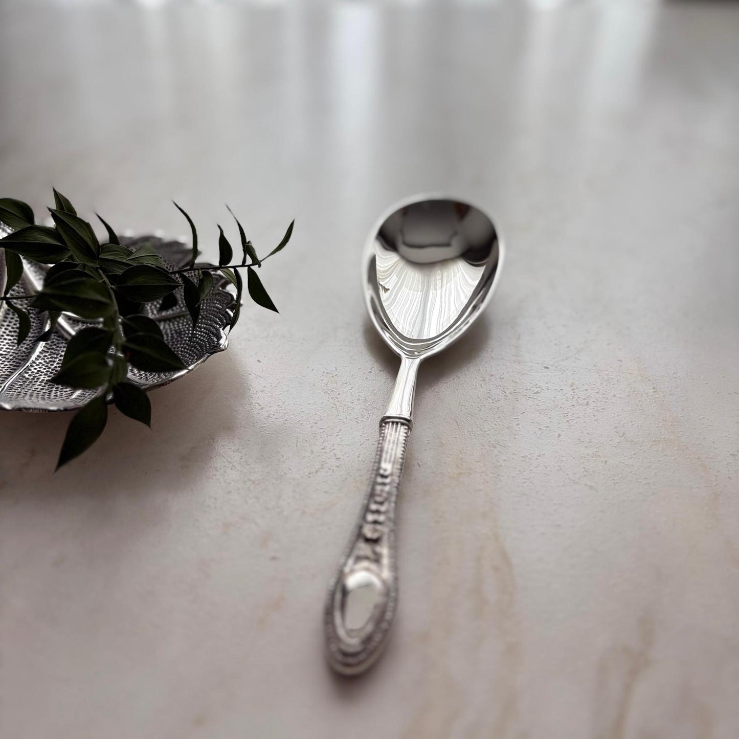 Argento Hane Heritage Classic Gümüş Kaplama Servis Kaşığı - 26cm