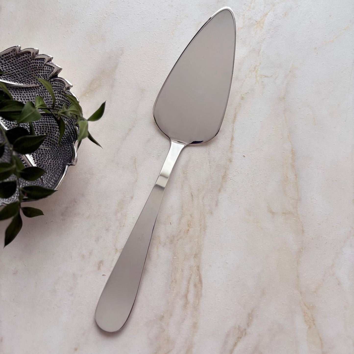 Argento Hane Heritage Desenli Gümüş Kaplama Servis Spatulası - 27cm