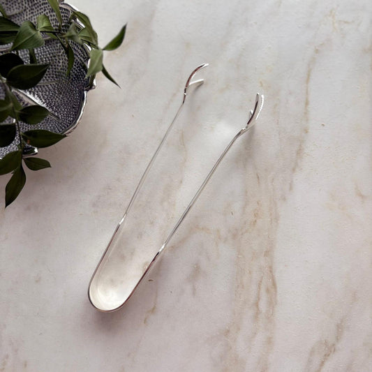 Argento Hane Pirinç Üzeri Has Gümüş Kaplama Pençe Uçlu Servis Maşası - 16 cm